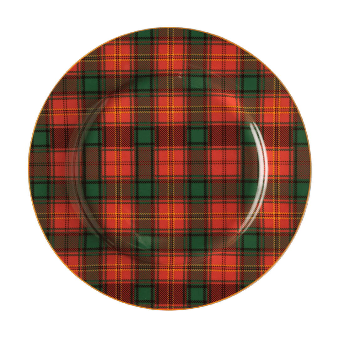 JENNA CLIFFORD - Red Tartan Charger 30.5cm