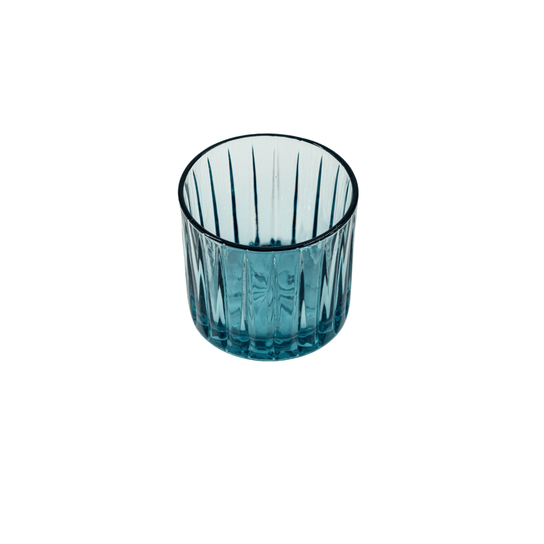 JENNA CLIFFORD - Hand Pressed Tumbler Glass Set of 4 (Choose from 3 Colours)