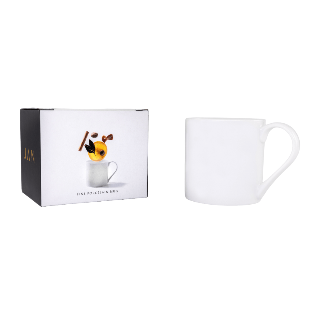 JAN - White Coffee Mug in a Gift Box