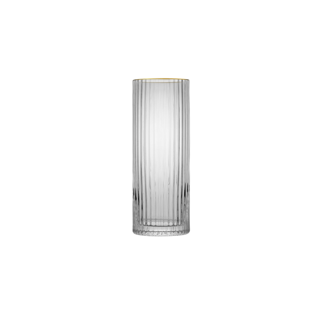 JAN - Opulent Hi-Ball with Gold Rim (Set of 4)