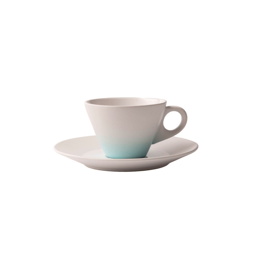 DESIGNERS GUILD - Aqua & Lime Cup & Saucer
