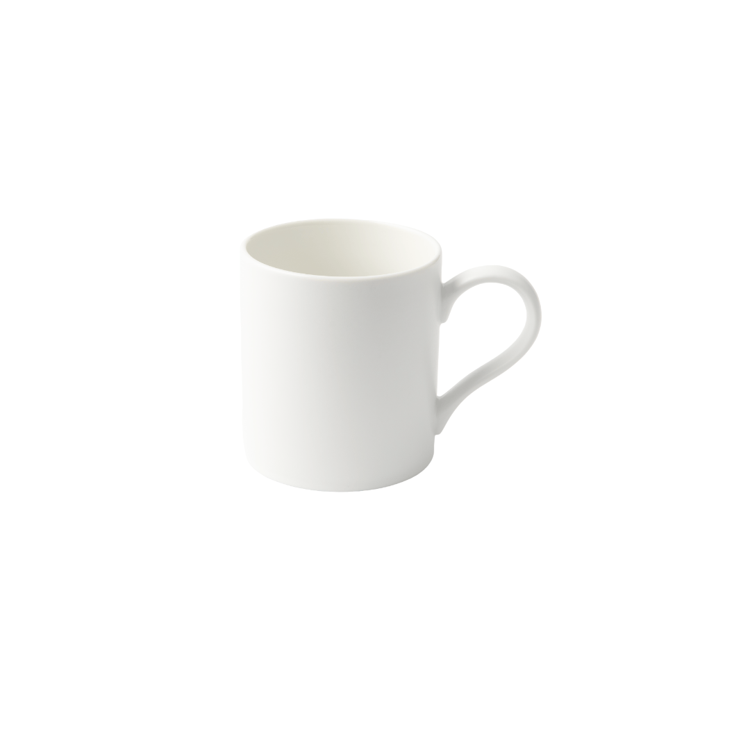 GALATEO - Semi-Matt & Glossy Porcelain White Mug