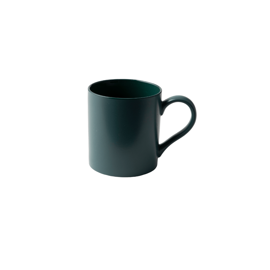 GALATEO - Semi-Matt Porcelain Dark Green Mug