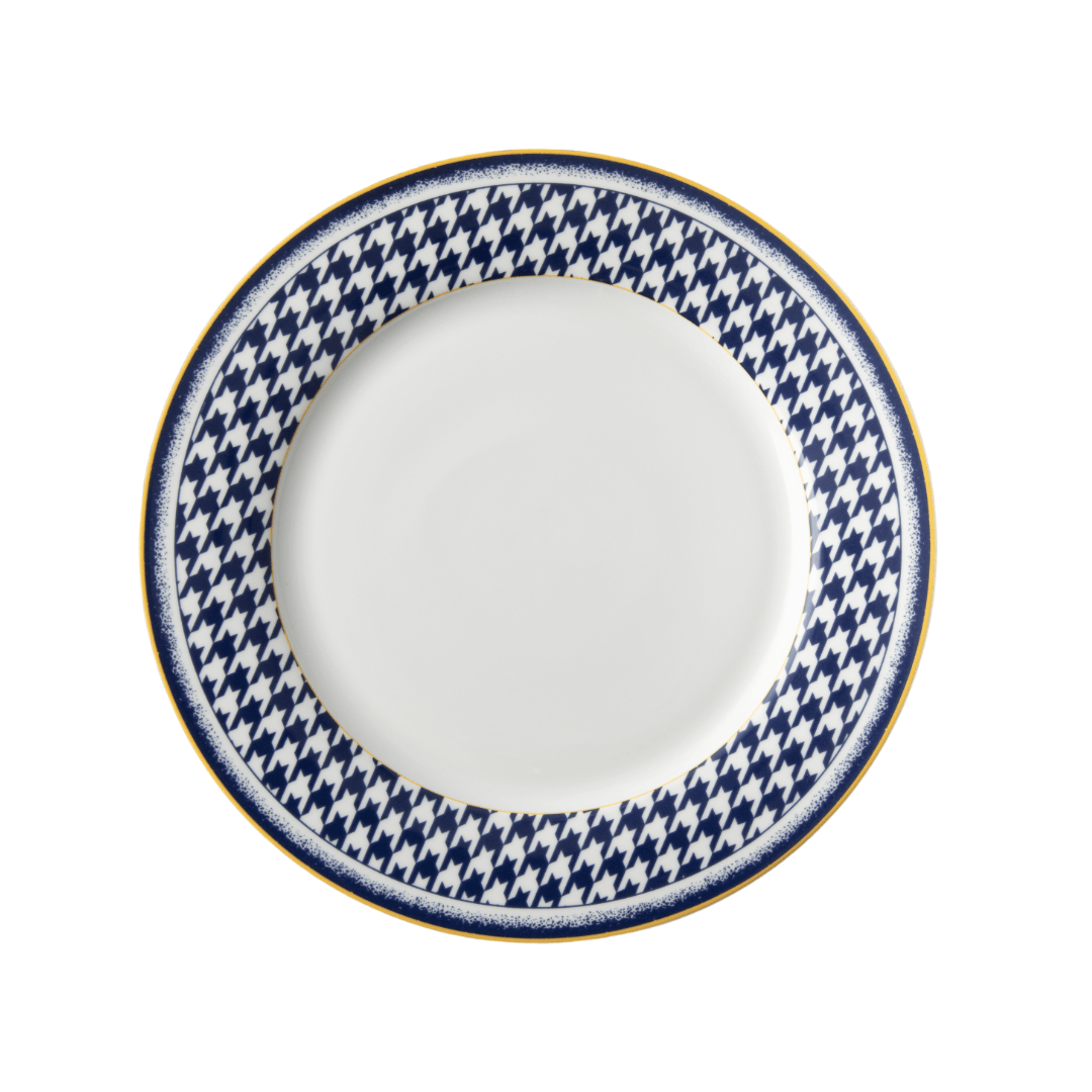 GALATEO - Blue Check Dinner Plate