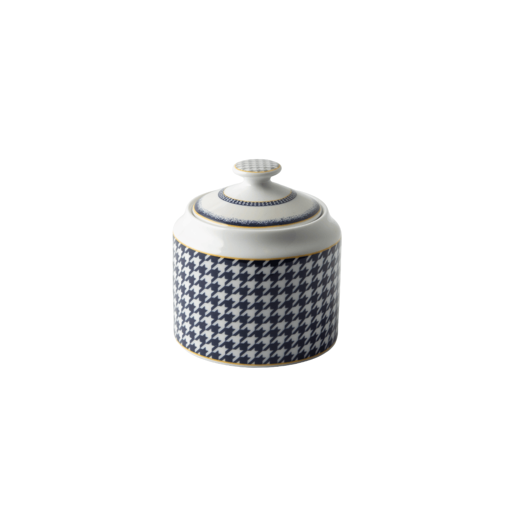 GALATEO - Blue Check Sugar Pot