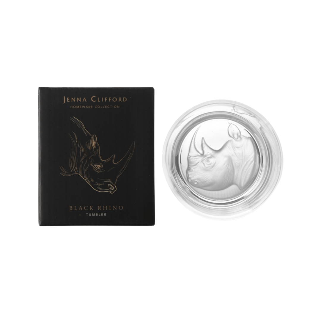 JENNA CLIFFORD - Frosted Rhino Whisky Glass