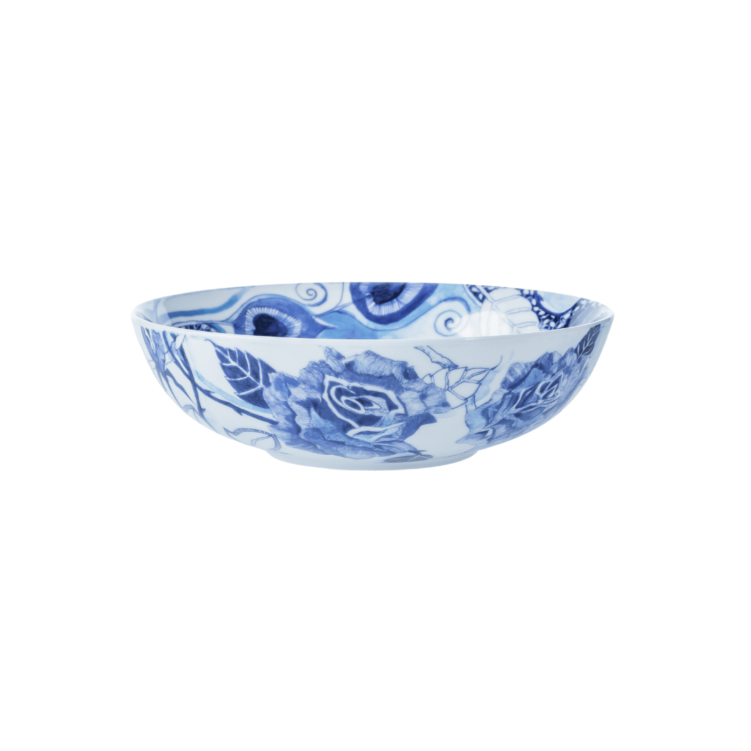 JENNA CLIFFORD – Peacock Sapphire Garden Cereal Bowl Set of 4