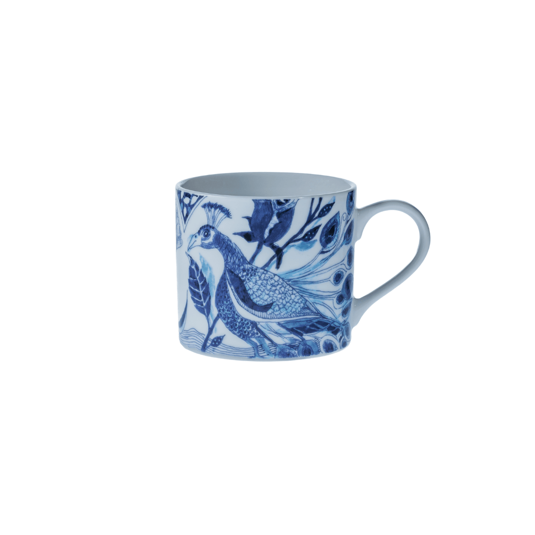 JENNA CLIFFORD – Peacock Sapphire Garden Mug