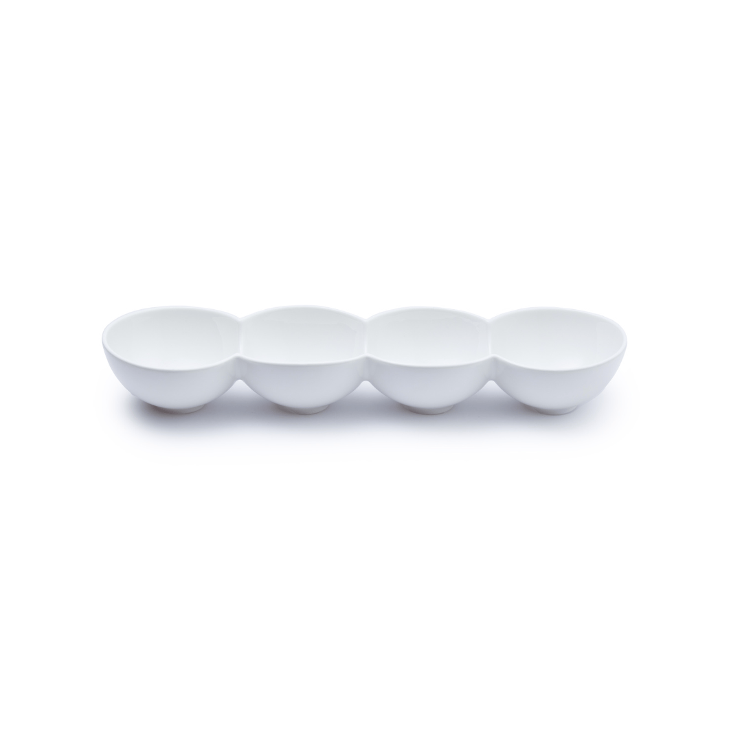 JAN - Maison Blanche 4-Division Round Bowl