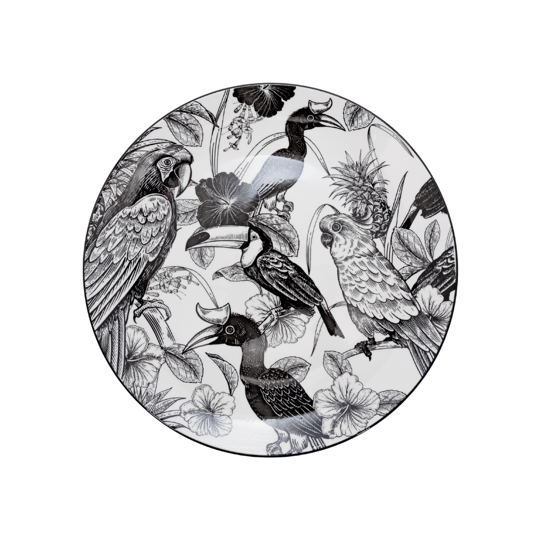 GALATEO - Pad Print 26.6cm Birds Dinner Plate