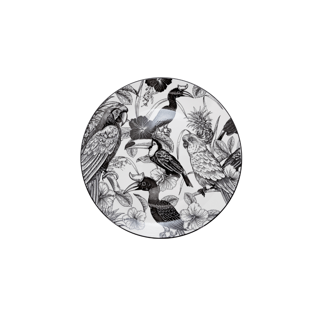 GALATEO - Pad Print 20cm Birds Side Plate