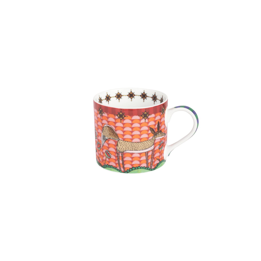 OLIVIA - Cappuccino Mug Fox