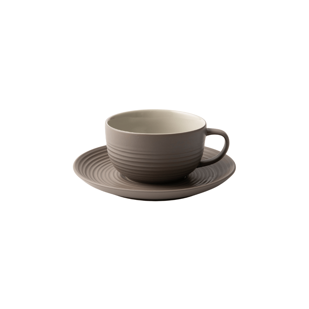HOTEL COLLECTION - Mocha 2 Tone Cup & Saucer