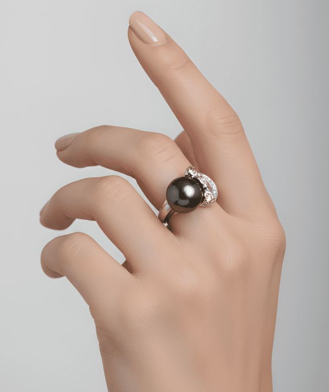 Black Pearl Statement Ring