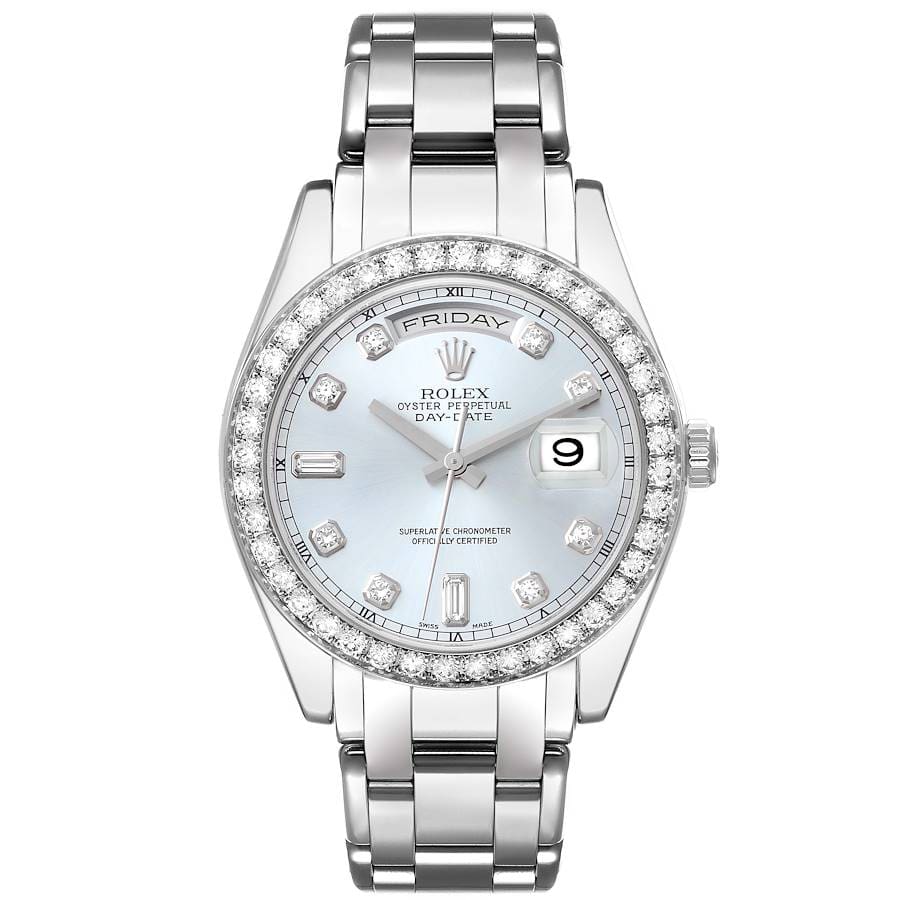 Rolex Day-Date Masterpiece Platinum Ice Blue Diamond
