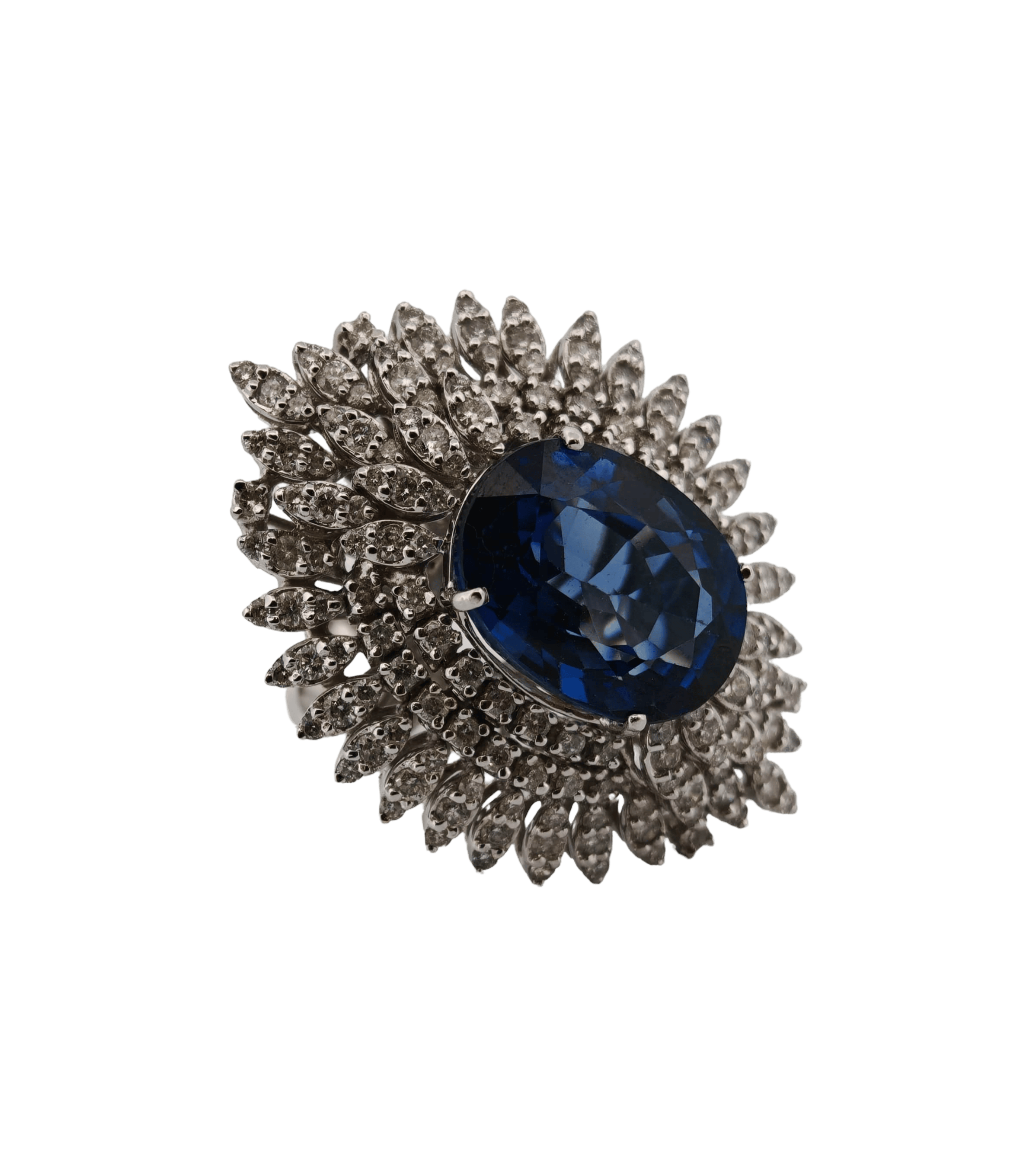Sapphire Crown Ring — view 2