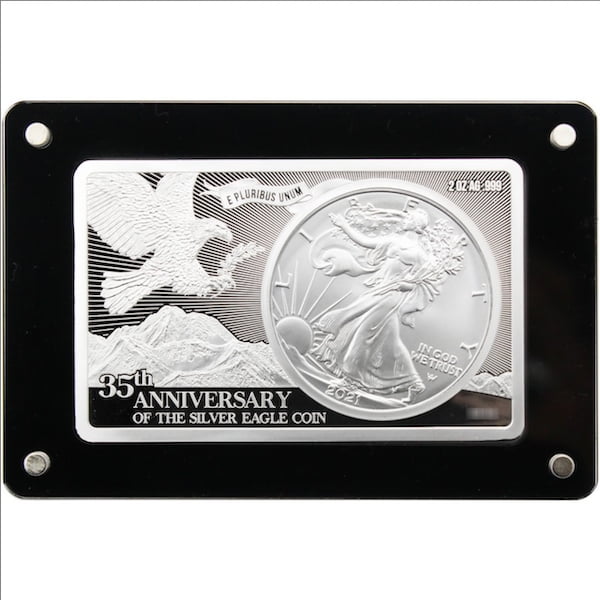 Alternative view of 2 OZ 35th Anniversary Silver Eagle (1986-2021)