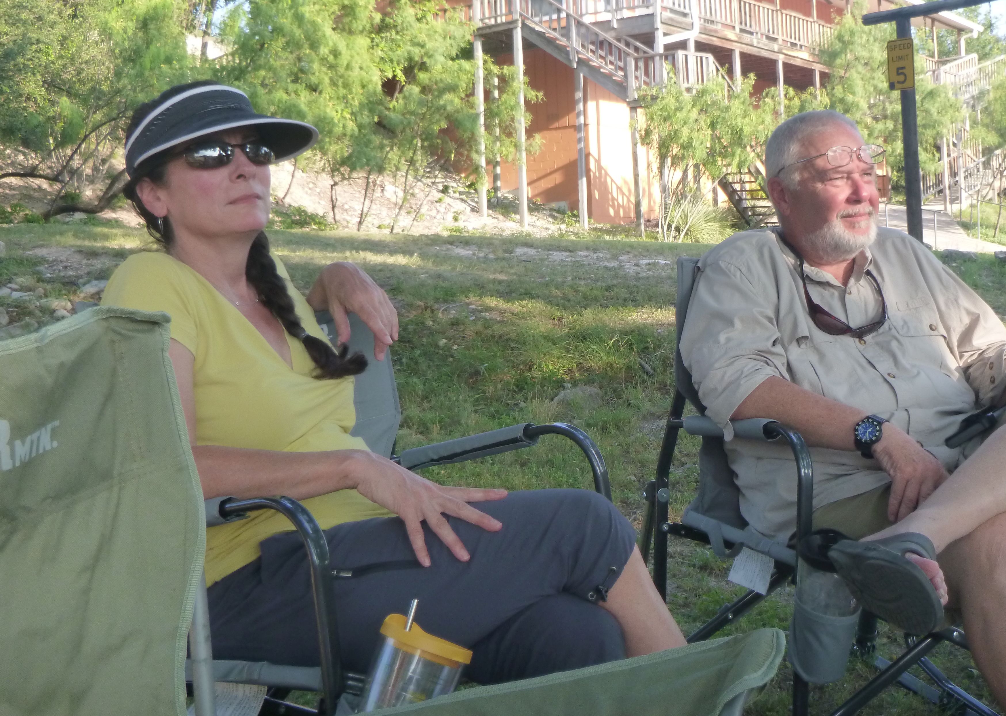 Chilling at the camp