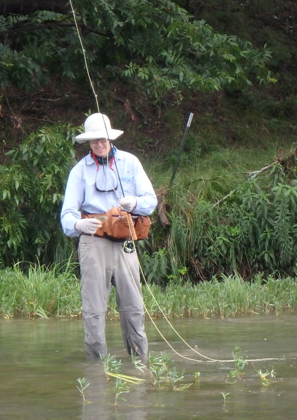 David catches a fish