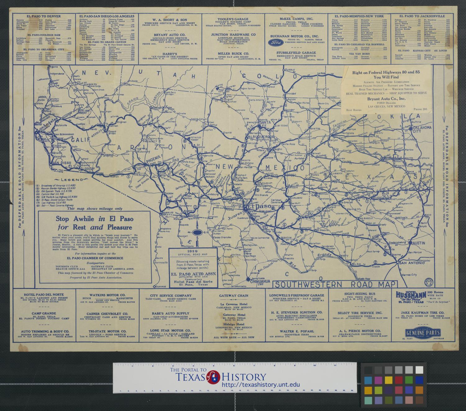 Hoy family auto has offers the best deals on used nissan in the area. Southwestern road map : 1929 official road map (showing