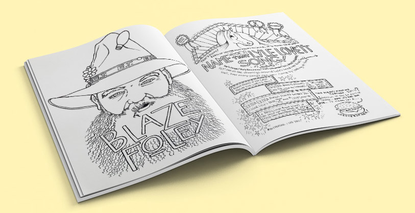 So, today we think let's share with . Texas Musicians Coloring Book By Sara Hickman