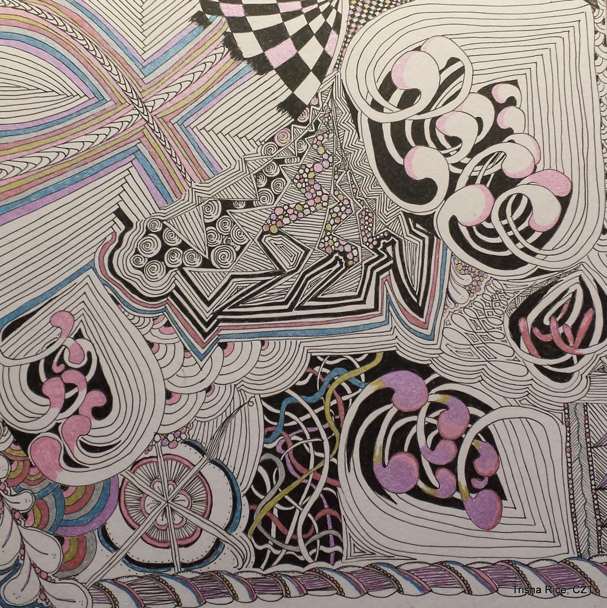 Found my colored Gel Pens! on mat board