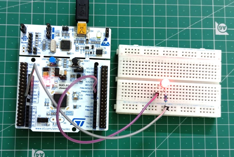 Read more about the article Breathing  LED using STM32 -NUCLEO