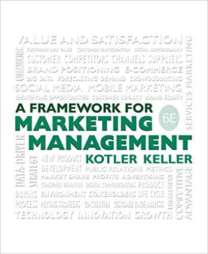 A Framework for Marketing Management (6th Edition) Format: PDF eTextbooks ISBN-13: 978-0133871319 ISBN-10: 9780133871319 Delivery: Instant Download Authors: Philip Kotler Publisher: Pearson