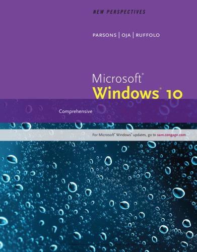 New Perspectives Microsoft Windows 10 - Comprehensive Format: PDF eTextbooks ISBN-13: 978-1305579385 ISBN-10: 1305579380 Delivery: Instant Download Authors: Lisa Ruffolo Publisher: Cengage