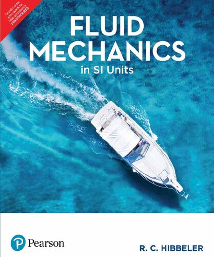 Fluid Mechanics In Si Units Format: PDF eTextbooks ISBN-13: 9789332587007 ISBN-10: 9332587000 Delivery: Instant Download Authors: R. C. Hibbeler Publisher: Pearson