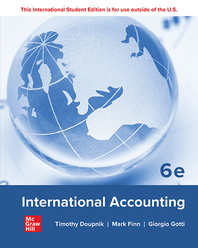 International Accounting (6th Edition) by Timothy Doupnik Format: PDF eTextbooks ISBN-13: 978-1266203893 ISBN-10: 1266203893 Delivery: Instant Download Authors: Timothy Doupnik Publisher: McGraw-Hill 