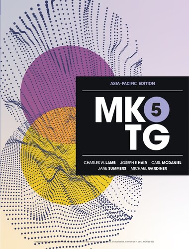 MKTG 5 (5th Edition) by Charles W. Lamb Format: PDF eTextbooks ISBN-13: 9780170453936 ISBN-10: 0170453936 Delivery: Instant Download Authors: Charles W. Lamb Publisher: Cengage