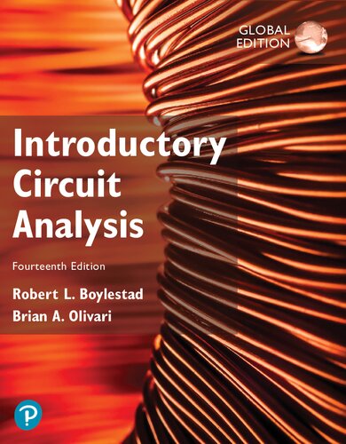 Introductory Circuit Analysis (14th Edition) Global Edition Format: PDF eTextbooks ISBN-13: 978-0137594115 ISBN-10: 0137594119 Delivery: Instant Download Authors: Robert L. Boylestad Publisher: Pearson
