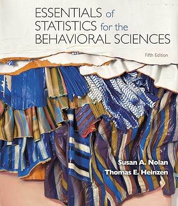 Essentials of Statistics for the Behavioral Sciences (Fifth Edition) by Thomas Heinzen Format: PDF eTextbooks ISBN-13: 978-1319247195 ISBN-10: 1319247199 Delivery: Instant Download Authors: Thomas Heinzen Publisher: Worth 