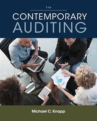 Contemporary Auditing (11th Edition) by Michael C. Knapp Format: PDF eTextbooks ISBN-13: 978-1305970816 ISBN-10: 978-1305970816 Delivery: Instant Download Authors: Michael C. Knapp Publisher: Cengage 