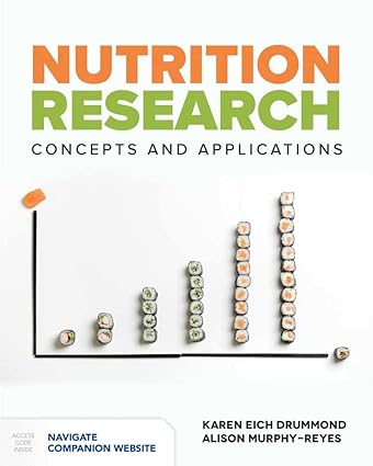 Nutrition Research - Concepts & Applications (Student Edition) Format: PDF eTextbooks ISBN-13: 978-1284101539 ISBN-10: 9781284101539 Delivery: Instant Download Authors: Karen Eich Drummond Publisher: Jones & Bartlett 