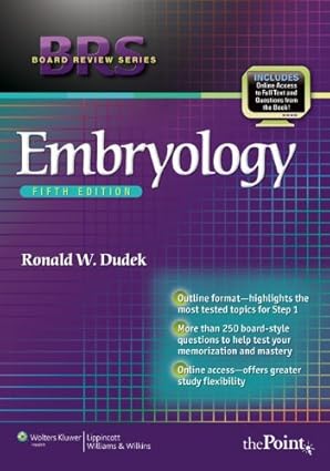 BRS Embryology (Sixth Edition) Format: PDF eTextbooks ISBN-13: 978-1451190380 ISBN-10: 1451190387 Delivery: Instant Download Authors: Dr. Ronald W. Dudek Publisher: LWW