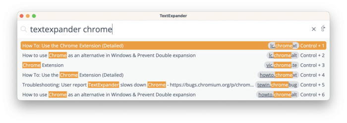 Text expander doesnt work in some platforms