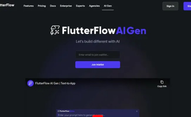 FlutterFlow AI Gen – AI Tools Directory