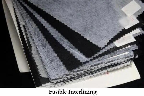 What is Interlining? Types of Interlining 2 Image: Fusible Interlining