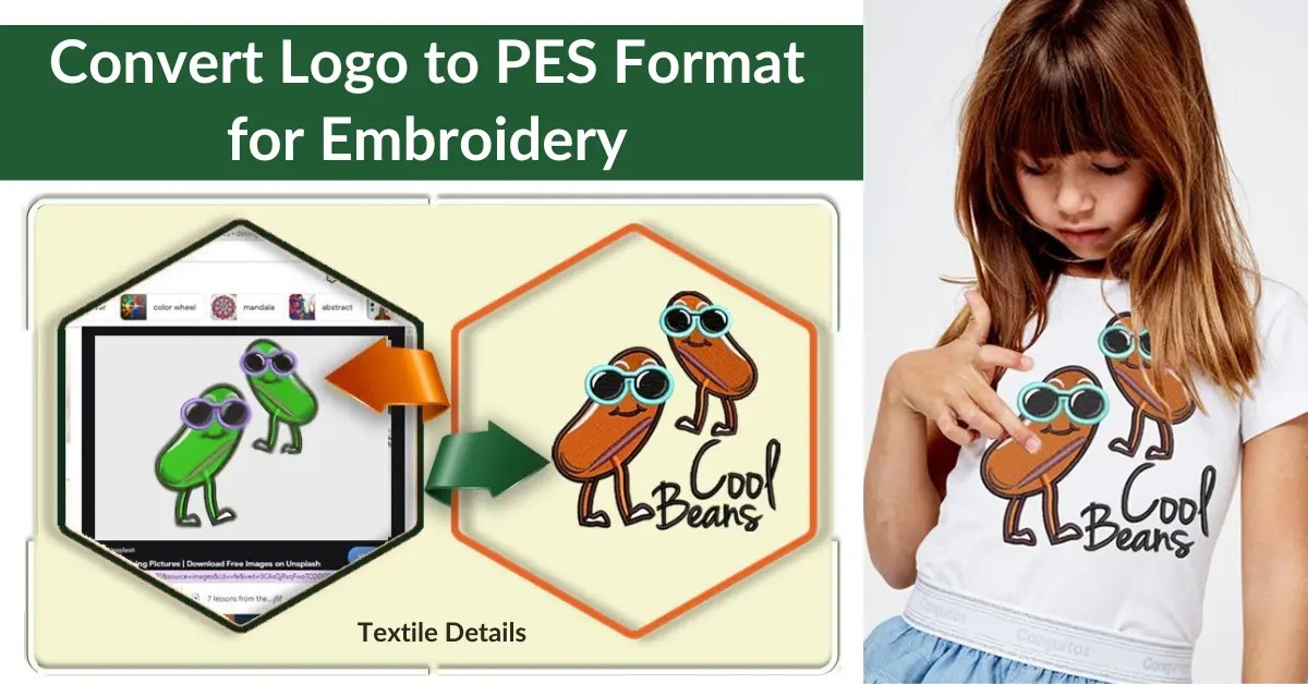 Convert logo to pes format for embroidery