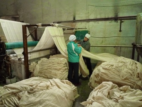 Bleaching of fabric