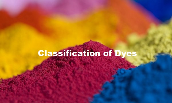 classification of dyes