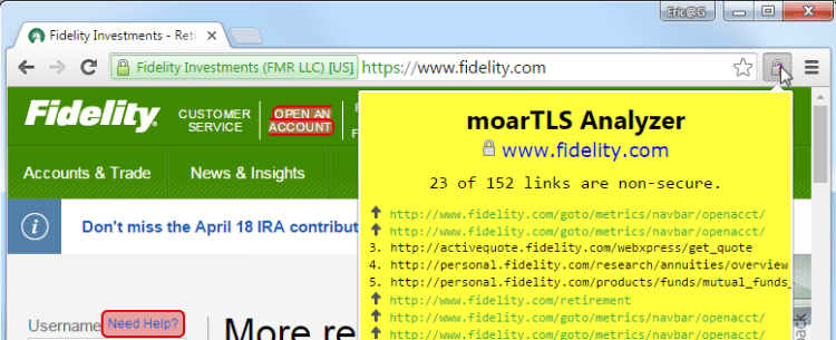 Non-secure links