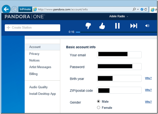 Personal Info