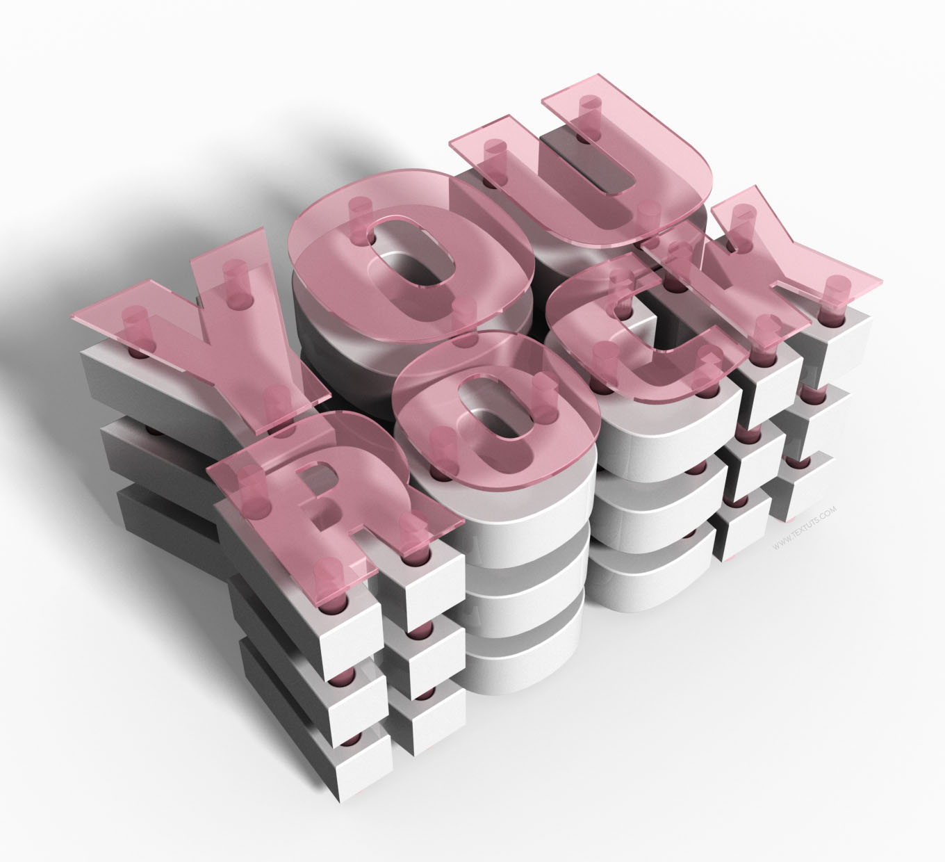 In the timeline, click the 3d layer checkbox next to all of the layers to make them 3d. 3d Layered Blocks Text Effect Photoshop 3d Font Textuts