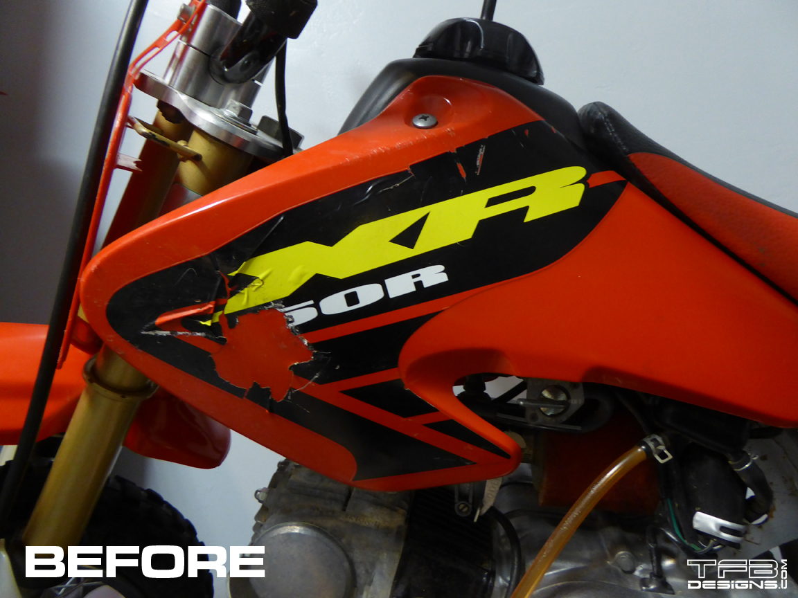 2002-2003 Honda XR50 Graphics OEM Replacement Decals XR50R - TFB