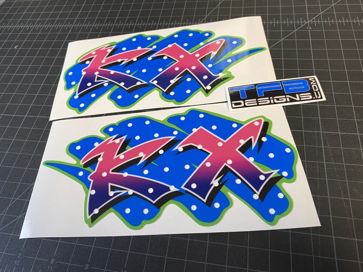 KX60 Gas Tank Graphics 1991 Style 1990-2002 Kawasaki KX 60 - TFB