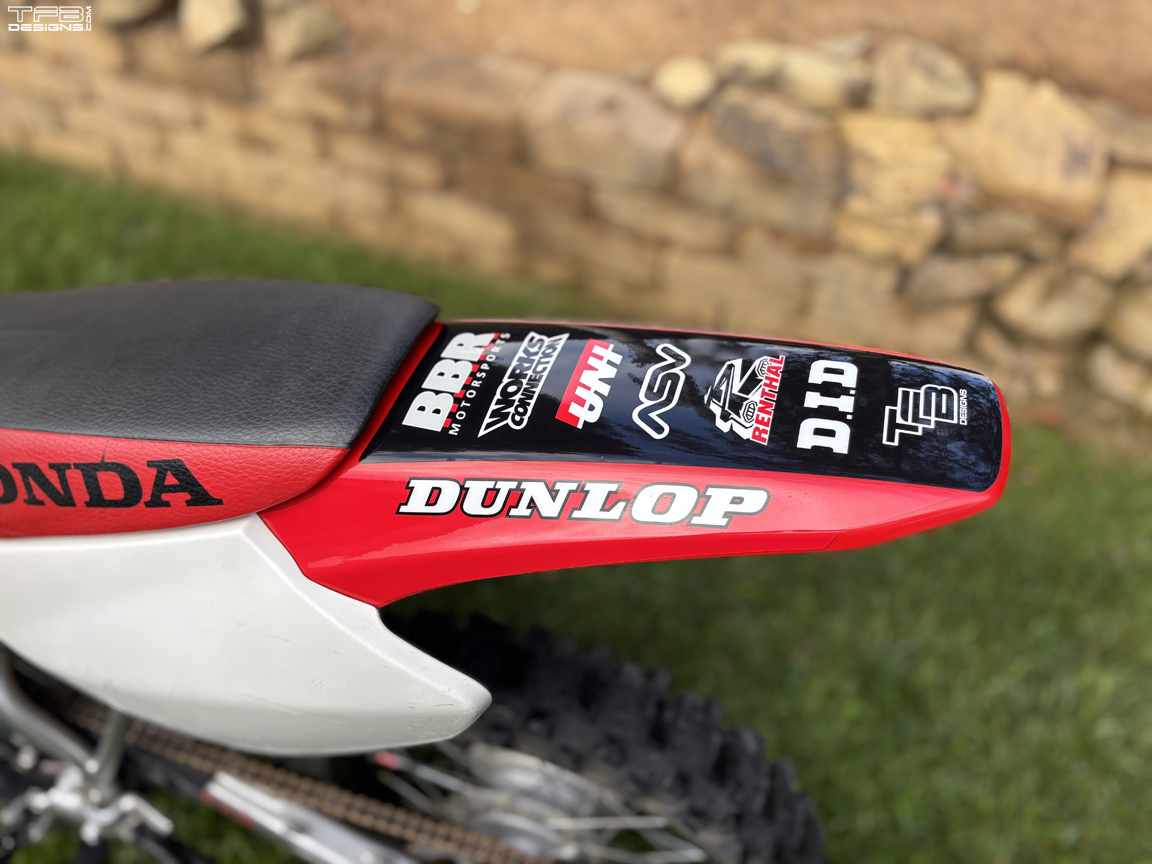 Honda XR80 Fender and Swingarm Graphics XR80R XR100 - TFB Designs