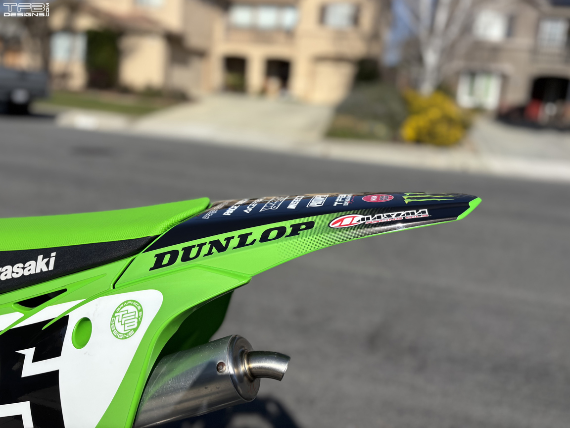 KX85 Rear Fender Graphics 2014-2025 Kawasaki KX100 KX112 - TFB Designs